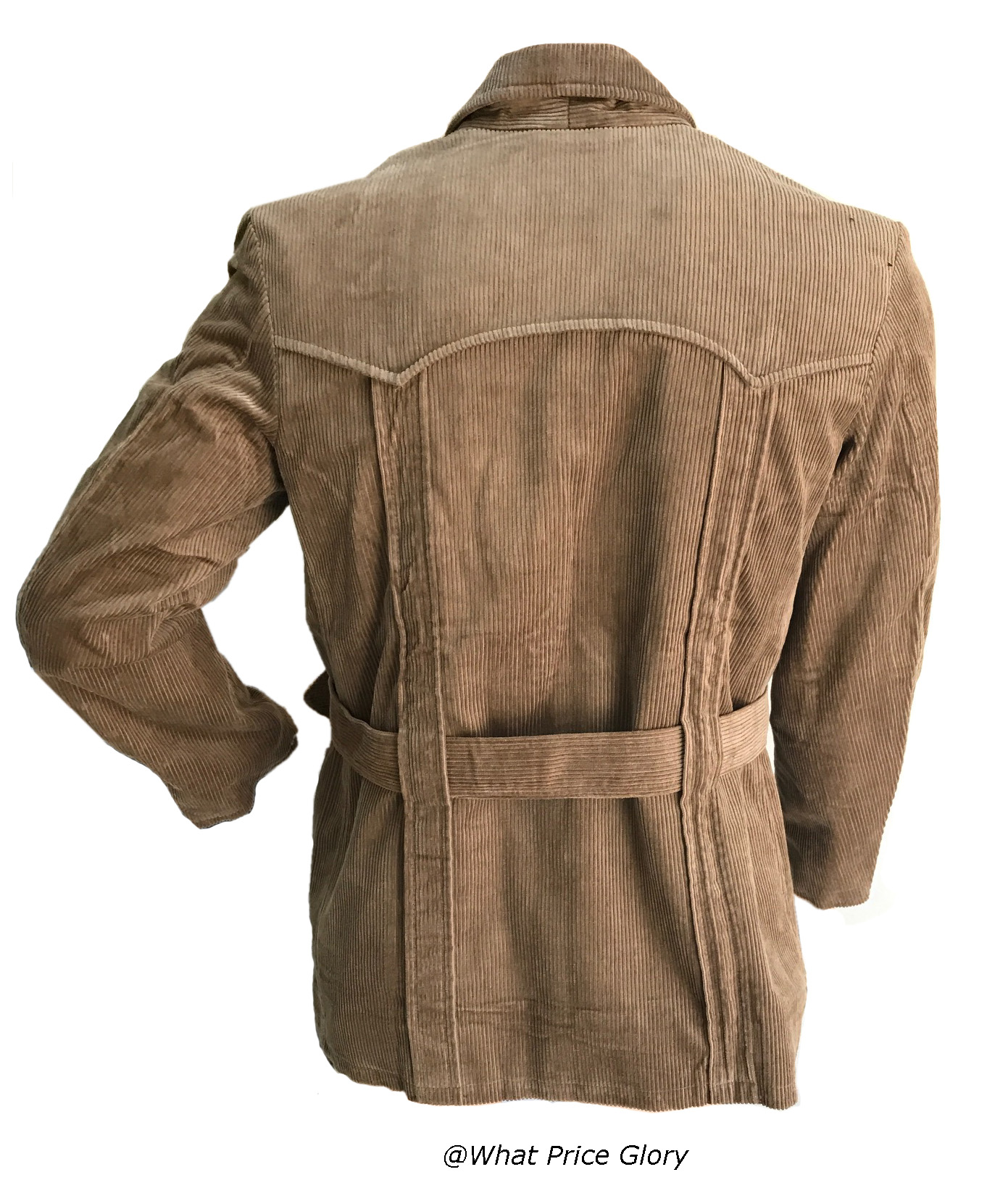 Khaki Cotton Corduroy Norfolk Jacket | OM.com